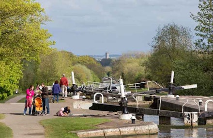 At a canal lock At a canal lock