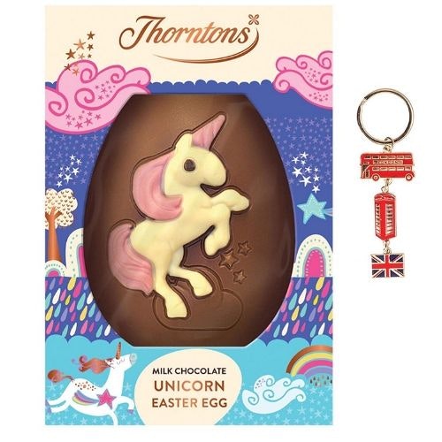 Thorntons Milk Chocolate Unicorn Egg and Keyring