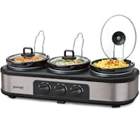 Global Gourmet Triple Slow Cooker