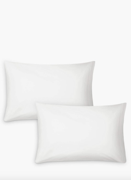 John Lewis & Partners, Set of 2 Standard Pillowcases, £4