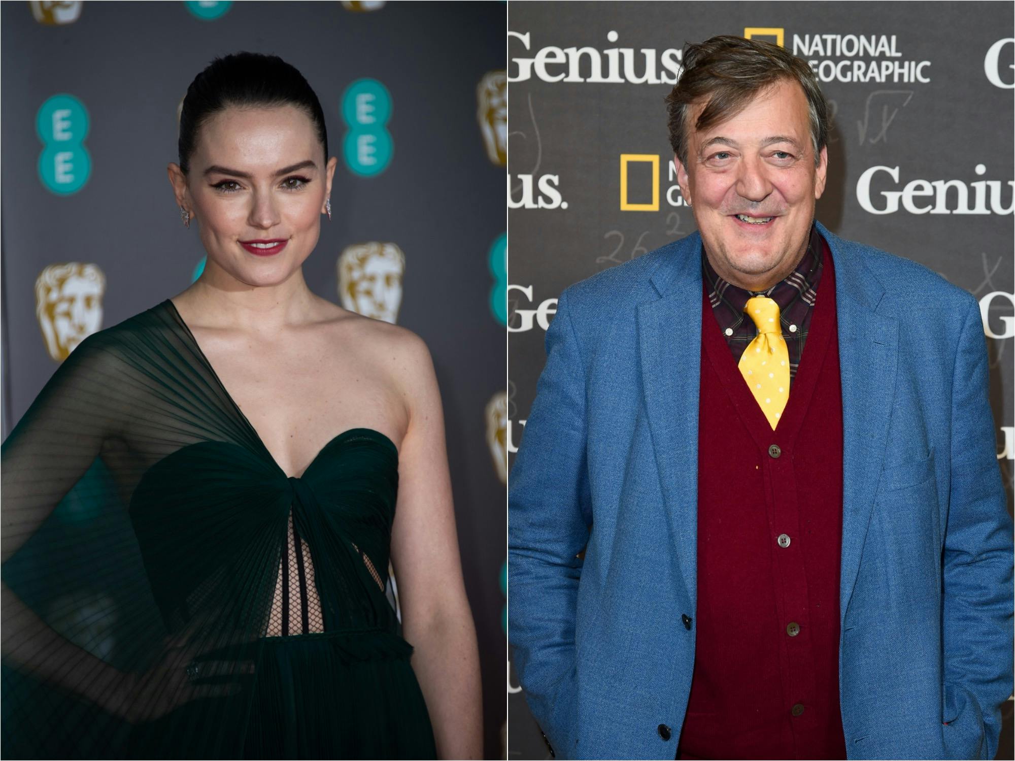 Daisy Ridley, Stephen Fry