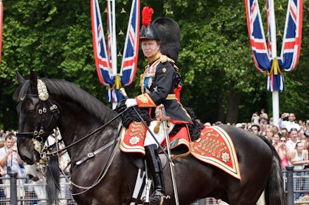 Princess Anne on horseback on Pall Mall Princess Anne on horseback on Pall Mall