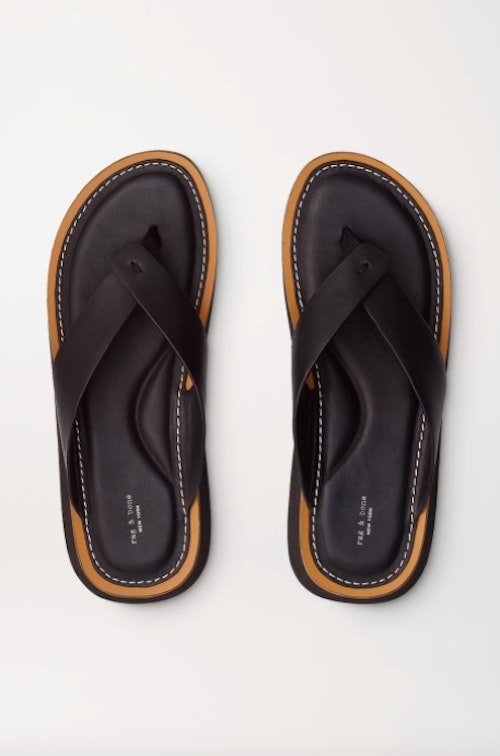 Rag and Bone, Leather Platform Flip Flops, £180