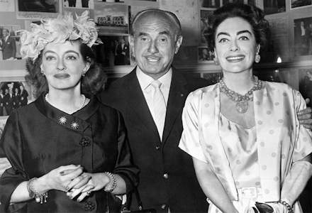 Jack Warner with Bette Davis and Joan Crawford Jack Warner with Bette Davis and Joan Crawford