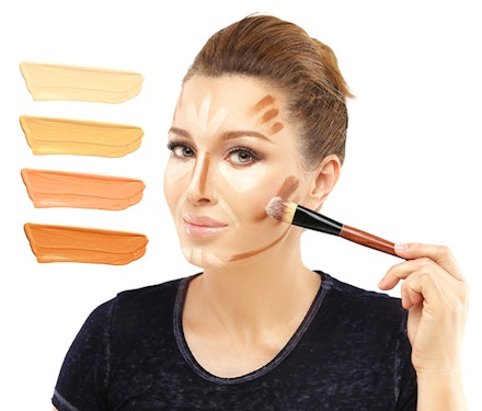 woman contouring woman contouring