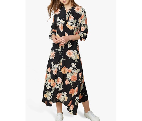 floral shirt dress