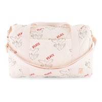 Moumout, Changing Bag in Quilted Cotton White, WAS £72 NOW £57.60