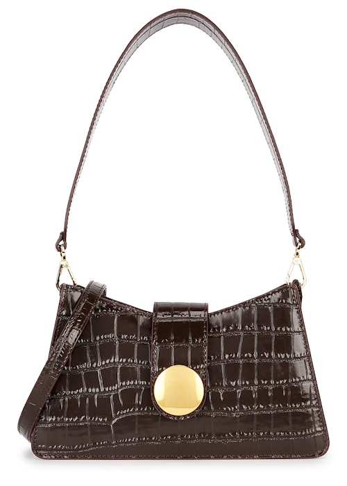 Elleme, Baguette Crocodile-Effect Leather Cross-Body Bag, £465