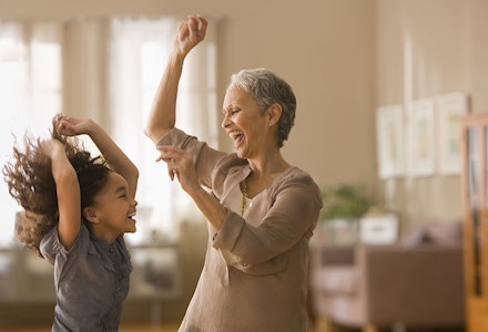 dancing with granddaughter dancing with granddaughter