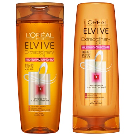 L'Oréal Paris Elvive Extraordinary Oil Shampoo and Conditioner L'Oréal Paris Elvive Extraordinary Oil Shampoo and Conditioner