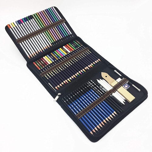 72 Piece Drawing Pencils