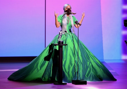 Lady Gaga wearing Christopher John Rogers Lady Gaga wearing Christopher John Rogers
