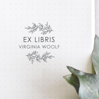Botanical Custom Book Stamp