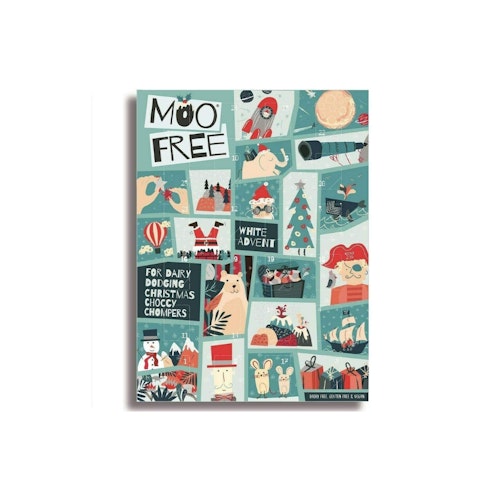 best vegan advent calendars Moo Free White Chocolate Advent Calendar - Dairy Free, Gluten Free & Vegan