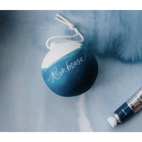 Tide Line Hand Dipped Calligraphy Baubles