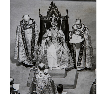 the Queen on her coronation the Queen on her coronation