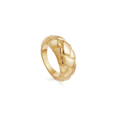 Missoma, Lucy Williams, Gold Waffle Ring, Was £98, Now £73.50