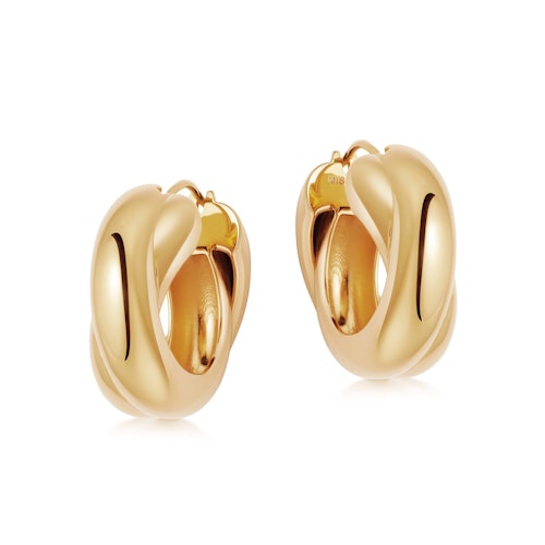 Missoma, Lucy Williams Gold Chunky Entwine Hoop Earrings, Was £110, Now £82.50