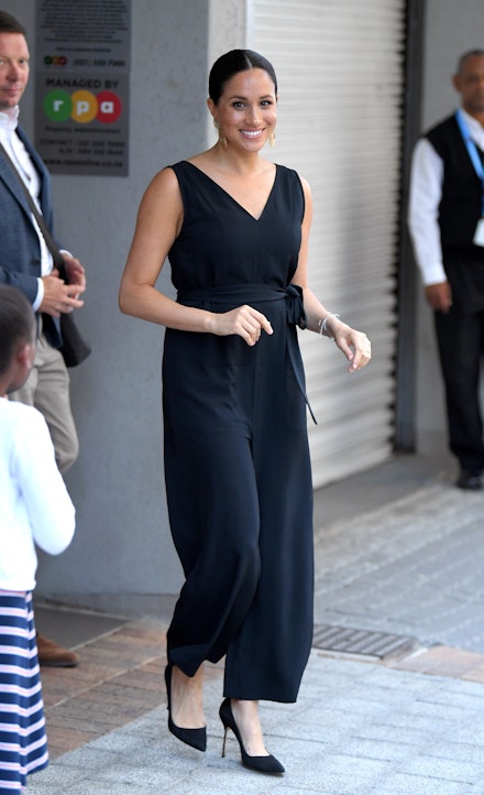 Meghan Markle in an Everlane jumpsuit Meghan Markle in an Everlane jumpsuit
