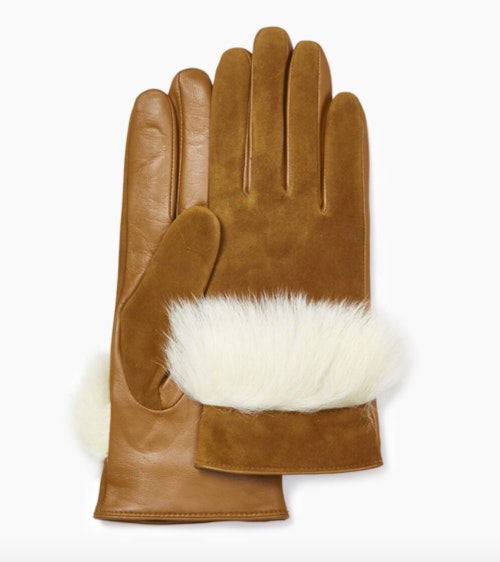 UGG, Suede Leather And Sheepskin Glove, WAS £120 NOW £79.99