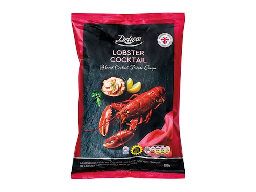 Deluxe Christmas Lobster Cocktail Hand Cooked Potato Crisps, 75p
