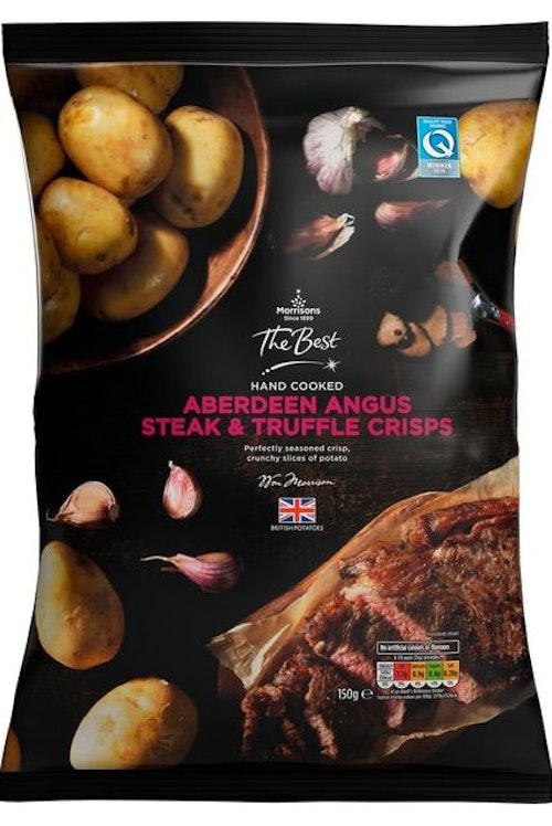 Morrisons The Best Aberdeen Angus Steak & Black Truffle Crisps, £1