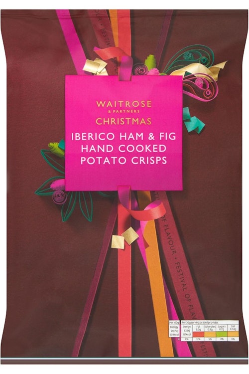 Waitrose Christmas Iberico Ham & Fig Hand Cooked Crisps, £1.50