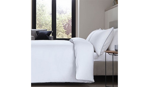Albany Bed Linen Collection - 200 Thread Count - White/Black