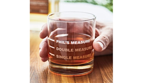 Personalised Drinks Measure Glass