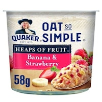 Quaker Oat So Simple Banana and Strawberry Porridge Pots
