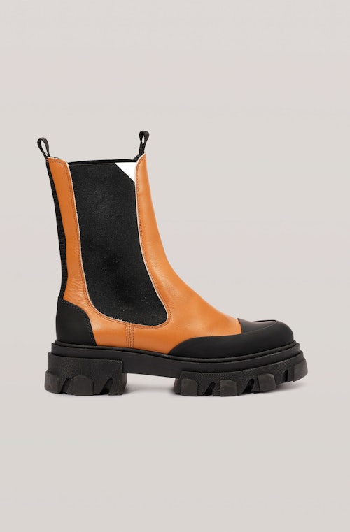 Ganni, Calf Leather Chelsea Boot, £345