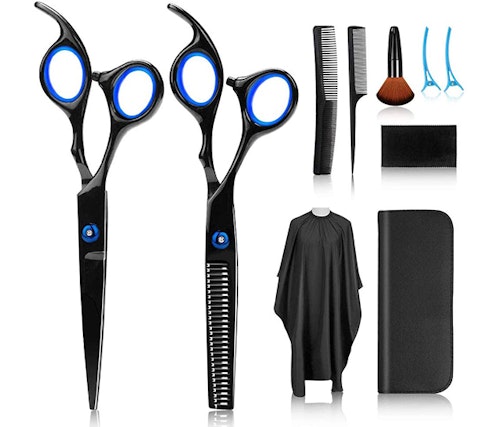 10Pcs Hair Cutting Scissors Kit