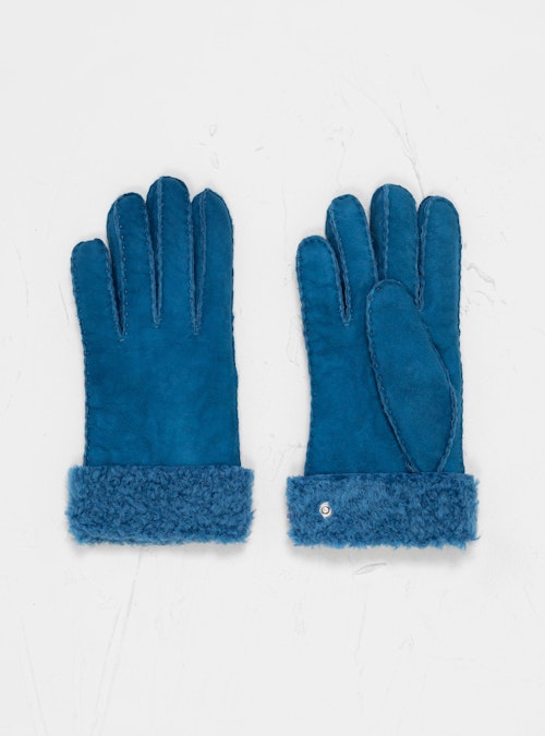 Toasties, Sheepskin Gloves Jean Blue, £65