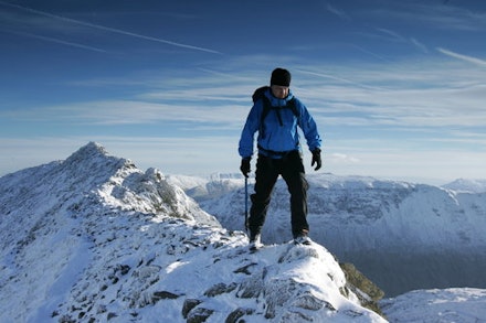 Winter is not the time for Striding Edge, unless you know how to handle an ice axe and crampons. Picture: Tom Bailey, Trail Magazine Winter is not the time for Striding Edge, unless you know how to handle an ice axe and crampons. Picture: Tom Bailey, Trail Magazine