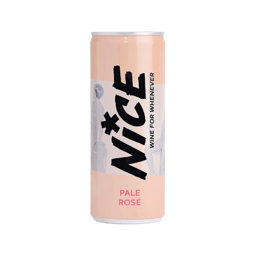 Nice Pale Rosu00e9 Wine in a Can - Quality Dry French Rosu00e9 Wine - Vegan - Recyclable - 6 x 250ml