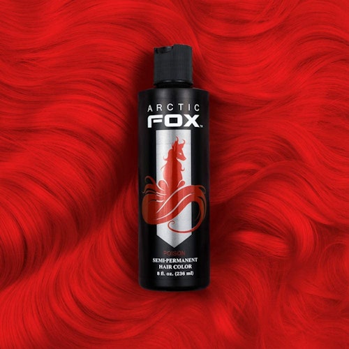 Bright red hair dye