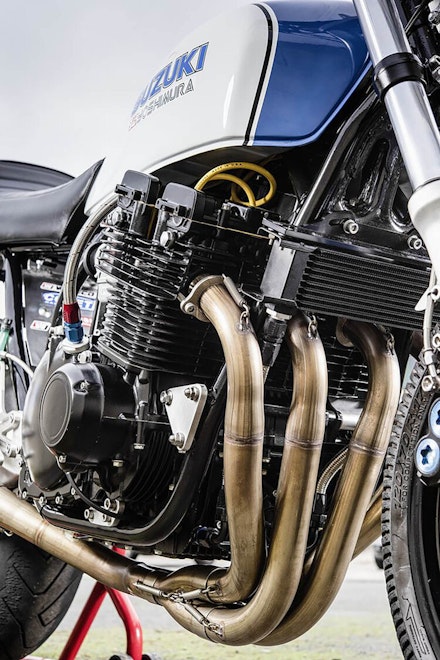 Slinky tapered headers on full JayGui system Slinky tapered headers on full JayGui system