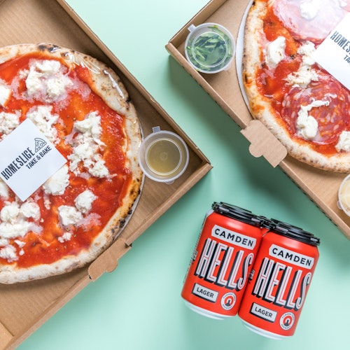 Camden fresh beer + Pizza kit