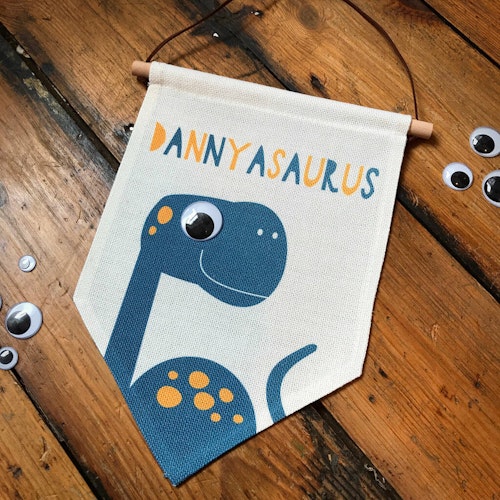 Personalised Dinosaur Flag