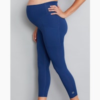 Luxe Maternity Leggings - Soft Cobalt