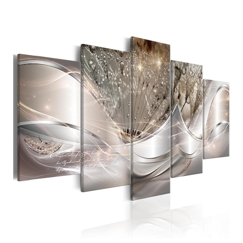 Murando Canvas Wall Art Abstraction Flowers 200x100 cm - 5 pieces