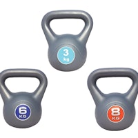 UK Fitness Kettlebell Set Vinyl Kettlebells