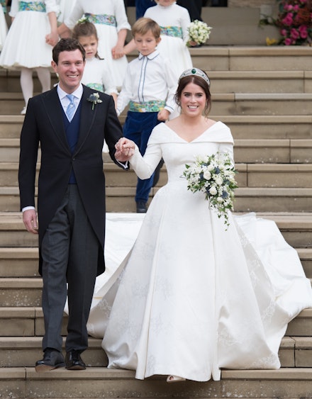 Princess Eugenie on her wedding day in October 2018 Princess Eugenie on her wedding day in October 2018