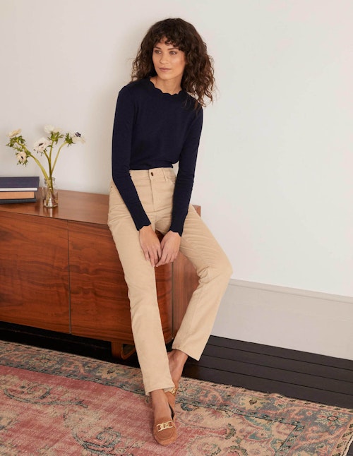 Boden, Cord Slim Straight Jeans, WAS £75, NOW £37.50