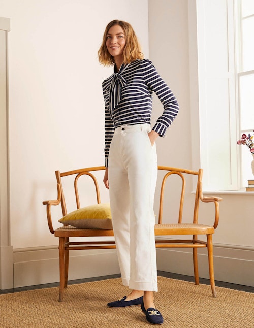 Boden, Cropped Turn-Up Jeans, WAS £75, NOW £45