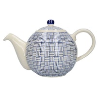 London Pottery Lattice Blue Teapot