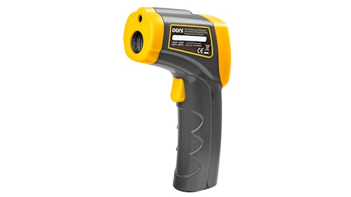yellow and black thermometer