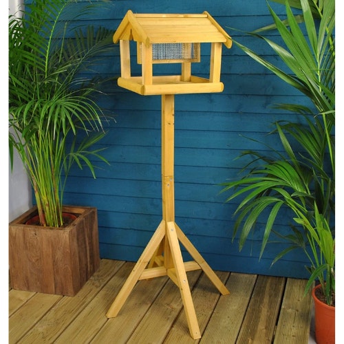 garden mile wooden garden bird table