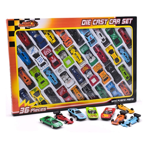 KandyToys 36 Piece Die Cast Metal Toy Cars