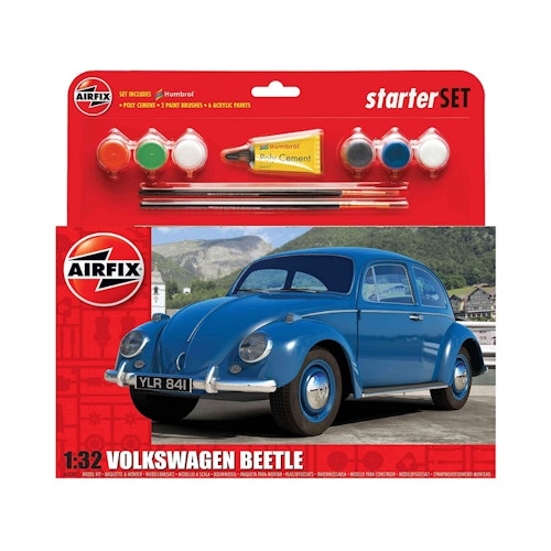 Airfix 1:32 Scale VW Beetle Starter Gift Set